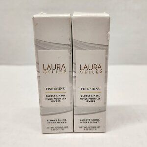 Laura Geller Fine Shine Glossy Lip Oil Glass Half Full 2 Pack